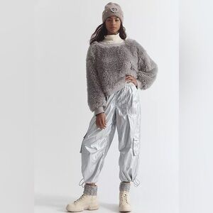 Anthro Base Jump Parachute Pants Metallic Edition